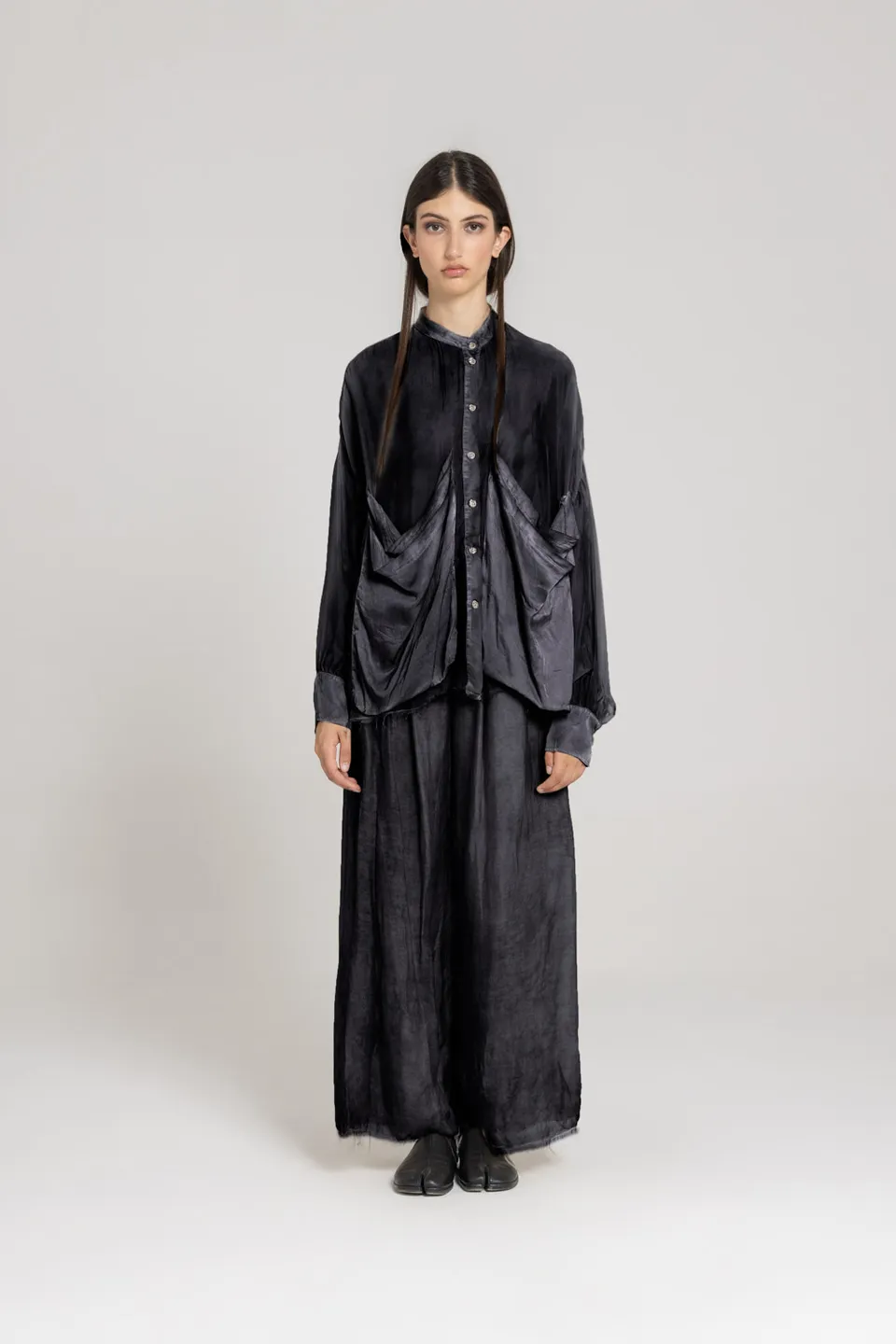 Sanctamuerte Camicie Coreana Hemdbluse Viskose Seide