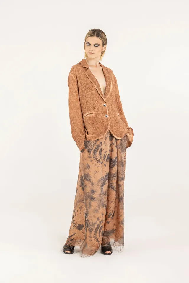 Sanctamuerte Capispalla Blazer Regular Leinen
