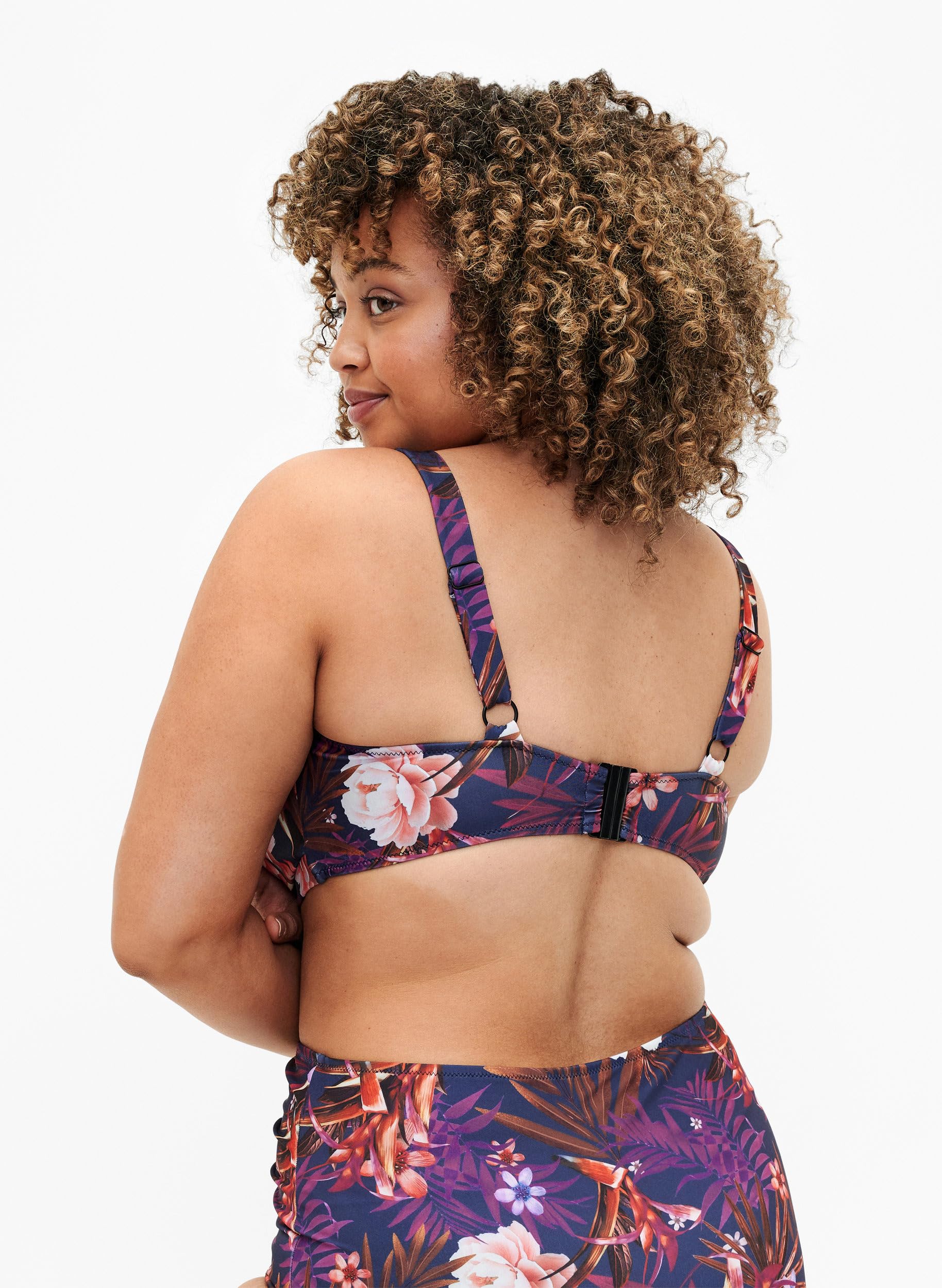Swim by Zizzi Bikini BH Print Bügel Große Größen