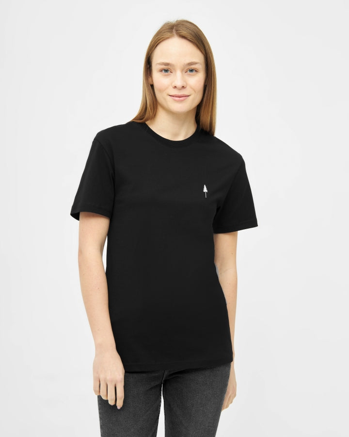 NIKIN TreeShirt T-Shirt Schwarz Bio-Baumwolle Unisex