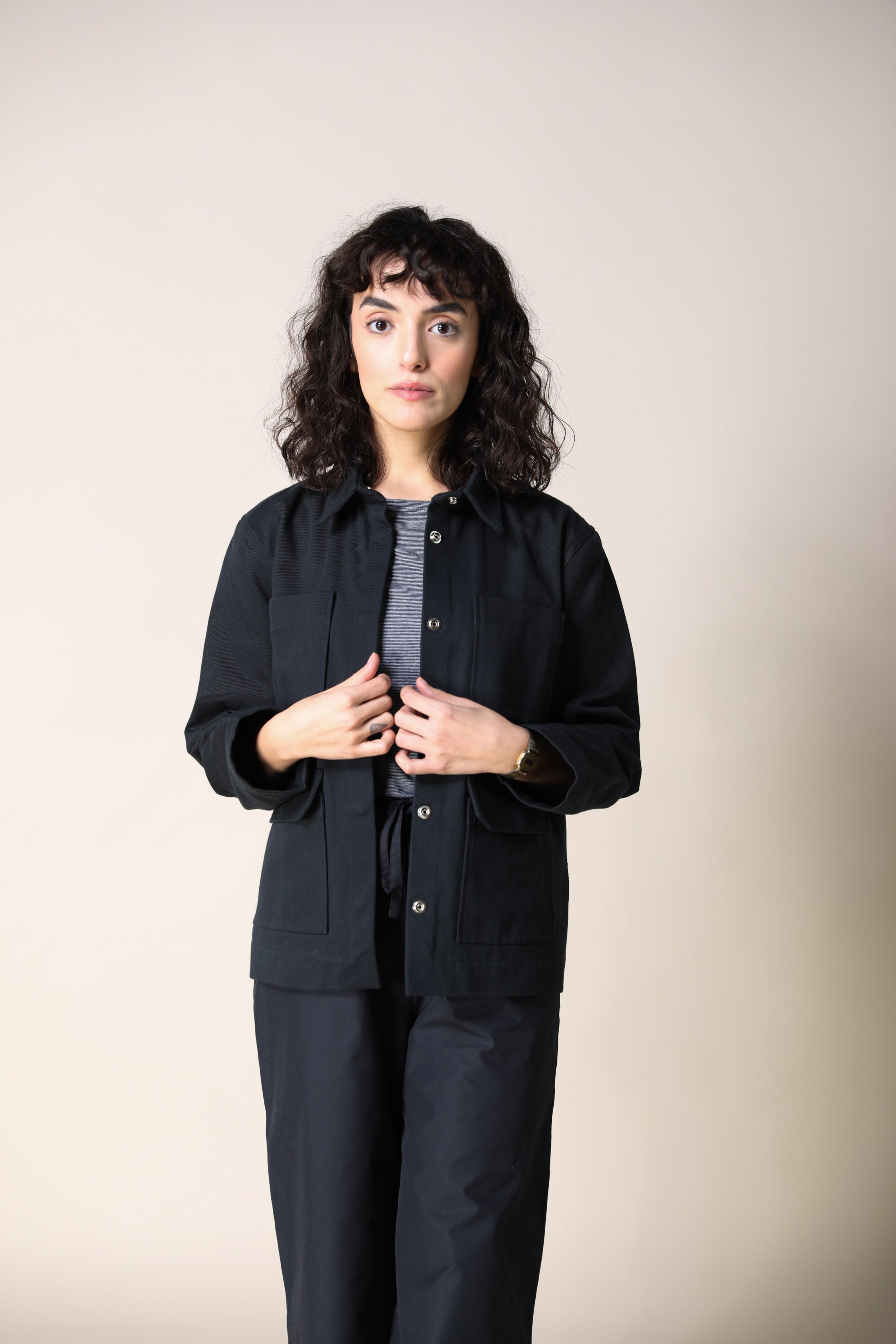 Christiane Strobel ELIN Workwear Jacke Bio-Twill Schwarz