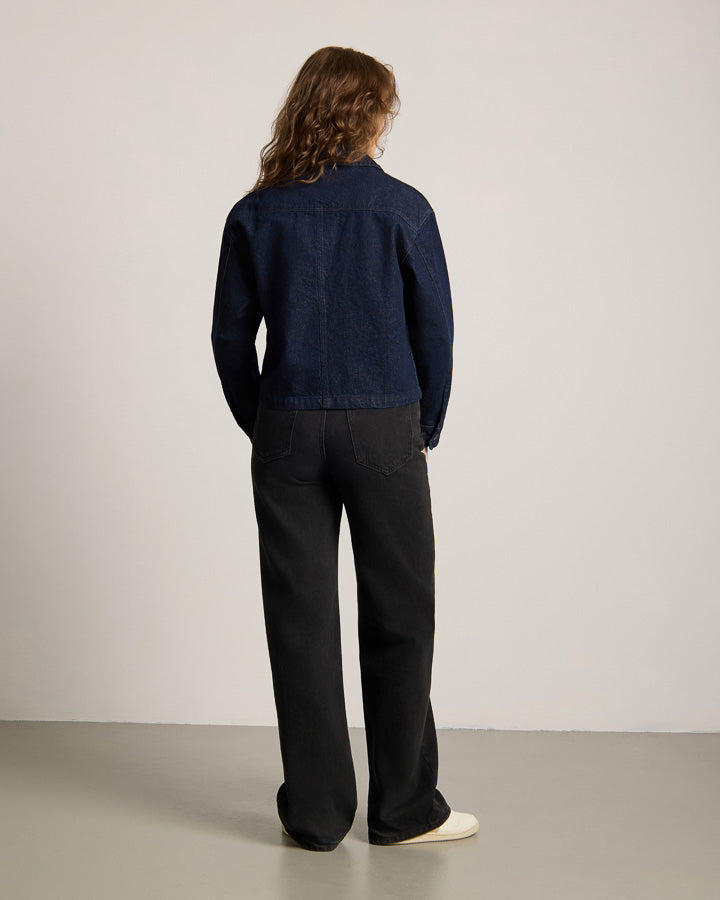 NIKIN TreeJacket Denim ReCotton Damen Jeansjacke Dark Indigo