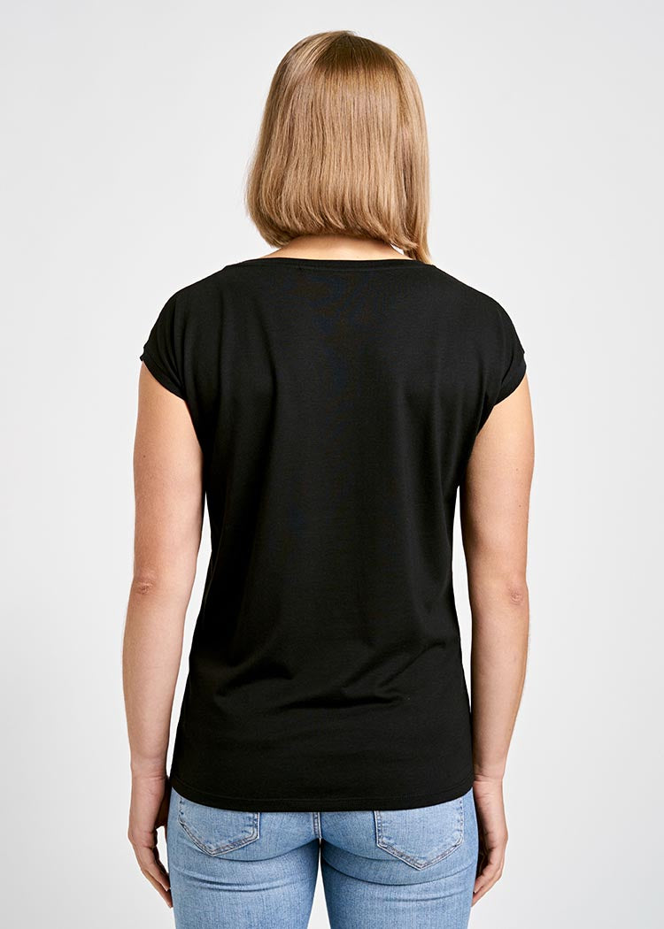 Wijld WoodShirt Elena Black Damen T-Shirt locker