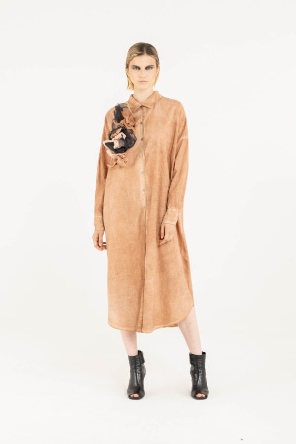 Sanctamuerte Camicie Camicia Langarm Bluse Baumwoll-Voile