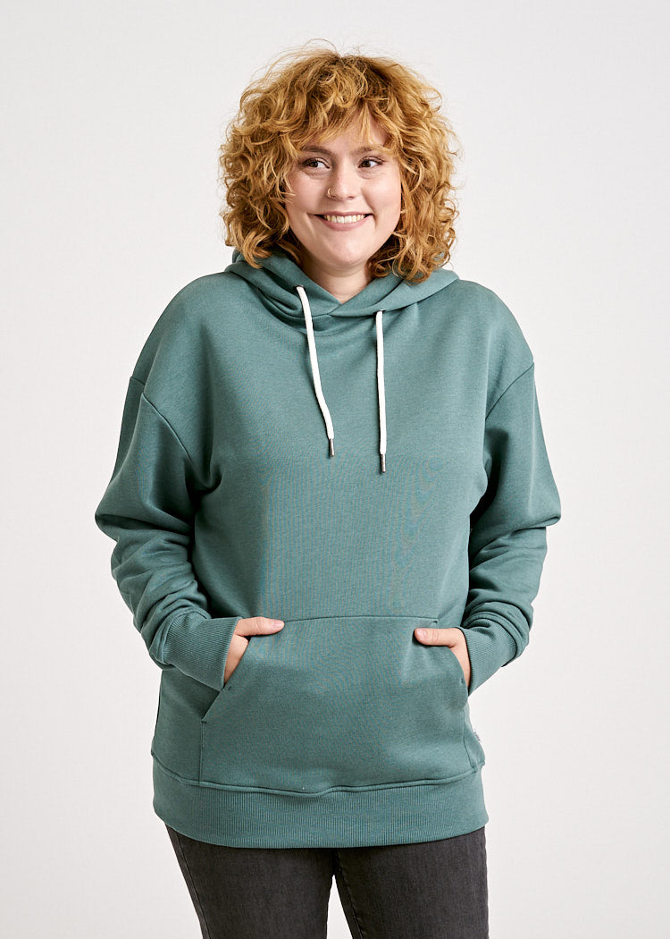Wijld Hoodie Silver Pine Damen Kapuzenpulli Grün Bio