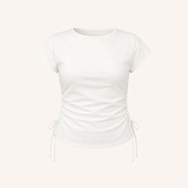 Nordlicht Yrsa Jersey T-Shirt Damen Weiß figurbetont