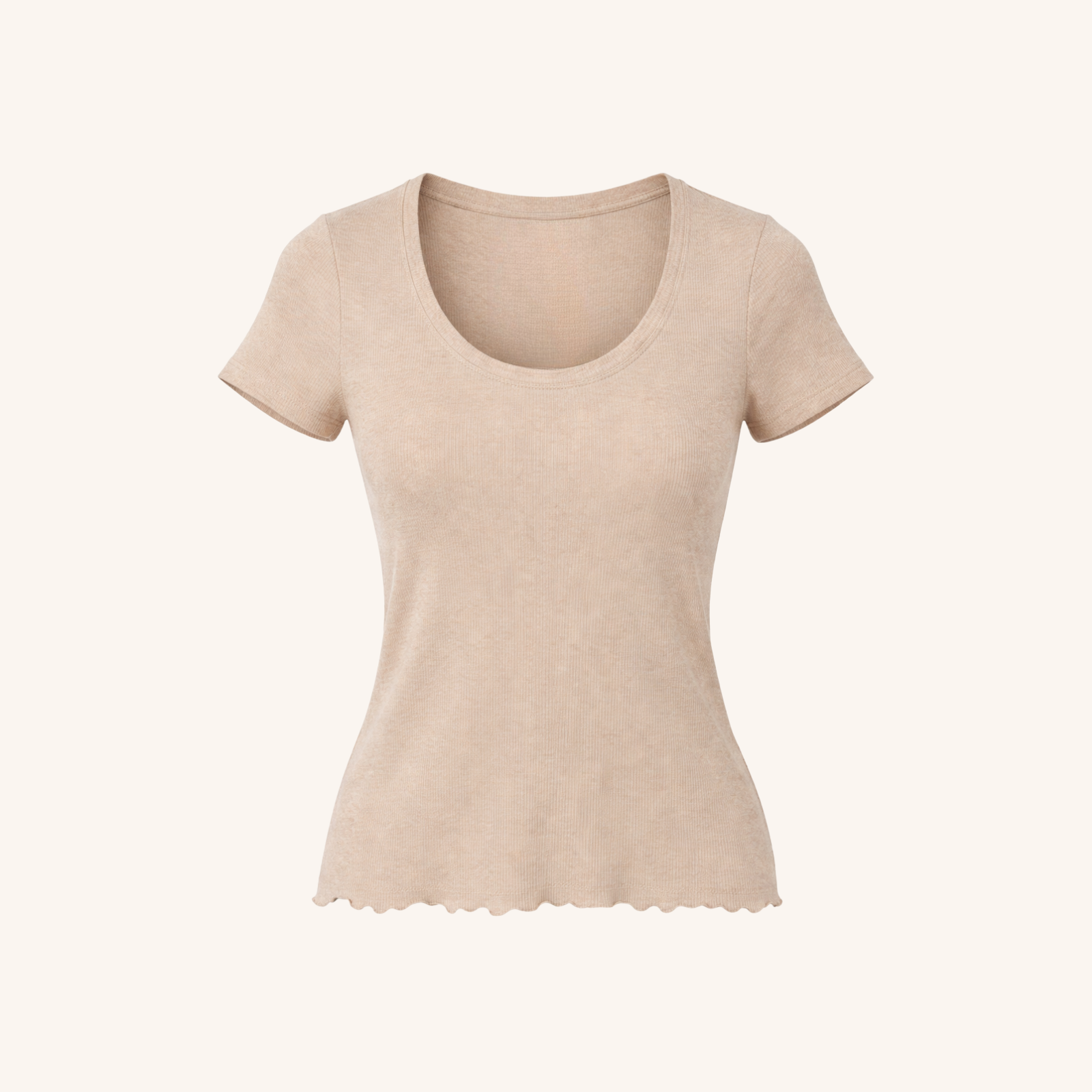 NORDLICHT Evi Ripp T-Shirt Bio-Baumwolle Gr. M