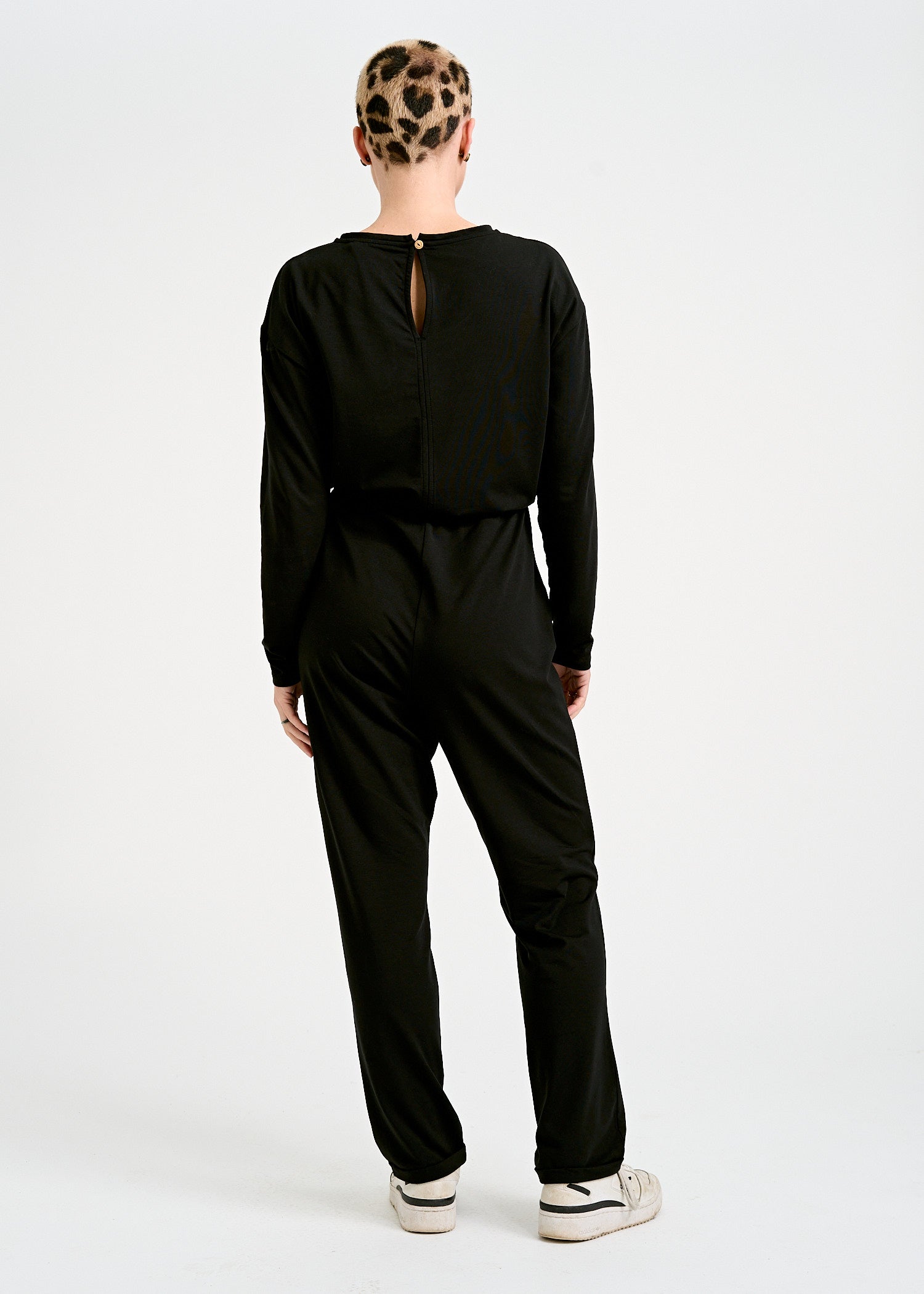 Wijld Jersey Jumpsuit Ruth Black Damen Overall Elasthan