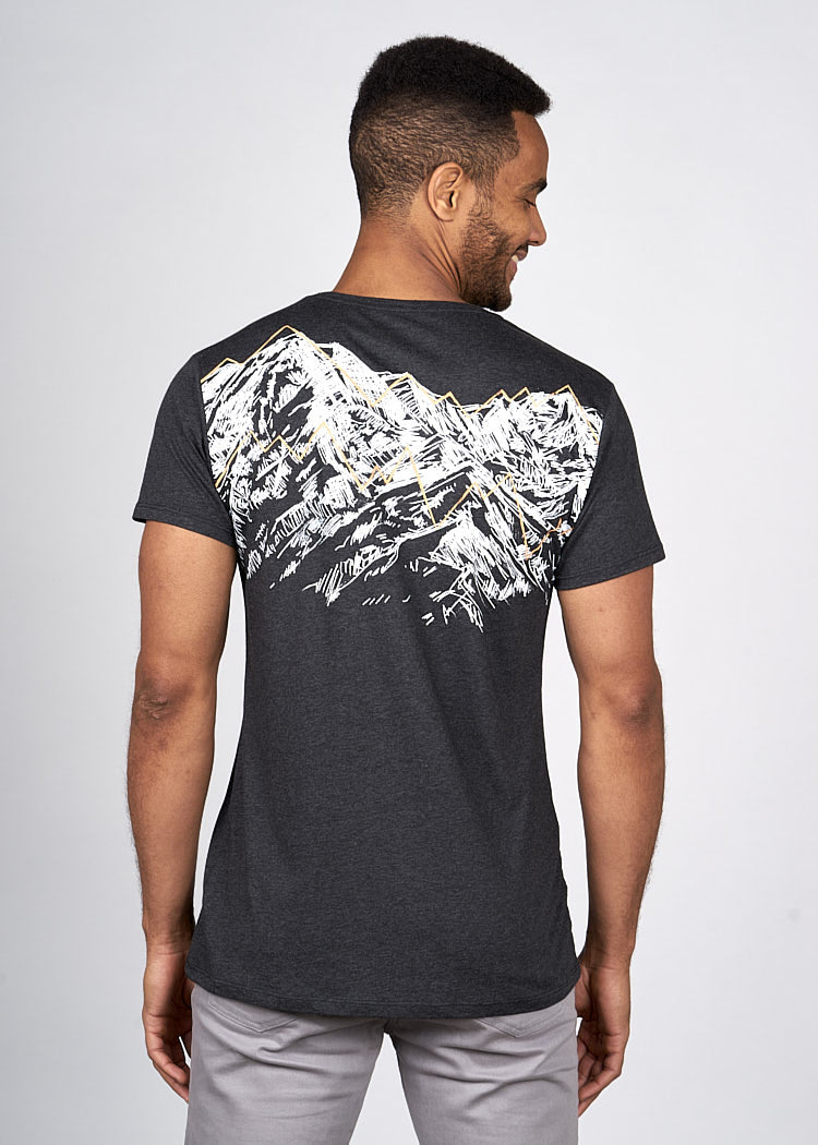 Wijld Alex Mountainscape T-Shirt Herren Print Lyocell