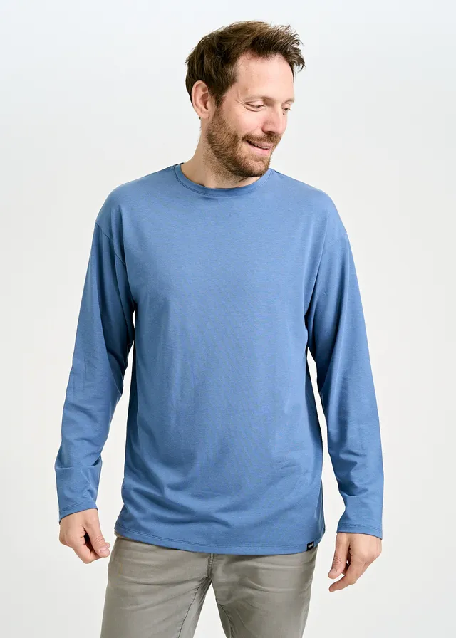 Wijld Longsleeves Chris Herren Langarmshirt Bijou Blue Holz