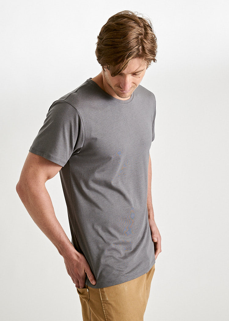 Wijld Woodshirt Alex T-Shirt Herren granit Lyocell