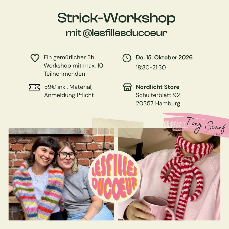 NORDLICHT Accessoires Strick-Workshop Tiny Scarf Hamburg 3h