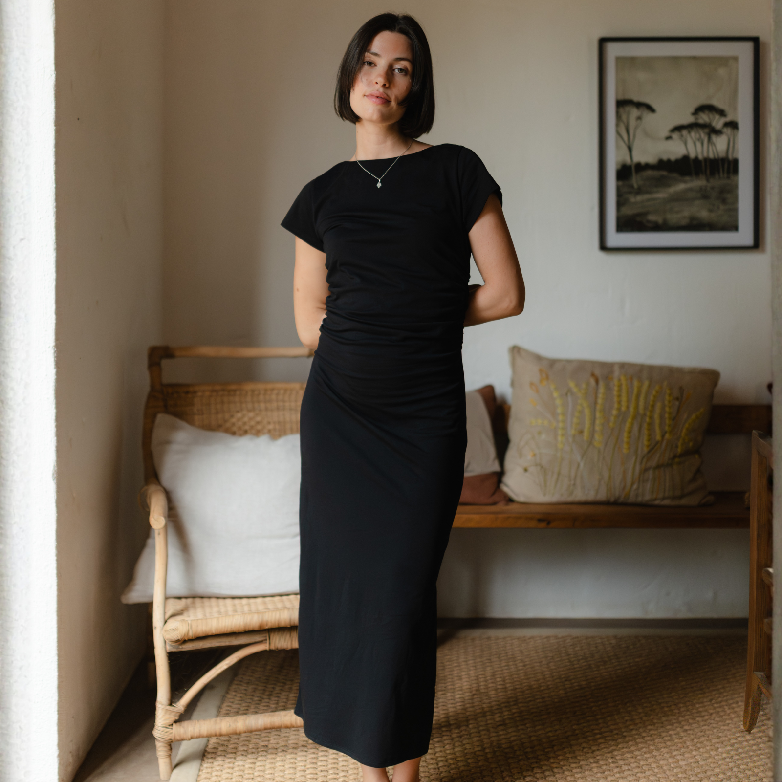 Nordlicht Grete Jersey Kleid Schwarz S