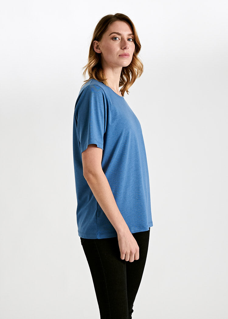 Wijld WoodShirt Tilda Damen T-Shirt Bijou Blue Holz