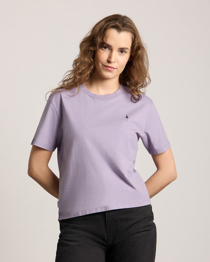 NIKIN TreeShirt Relaxed Damen T-Shirt Lavender Bio-Baumwolle