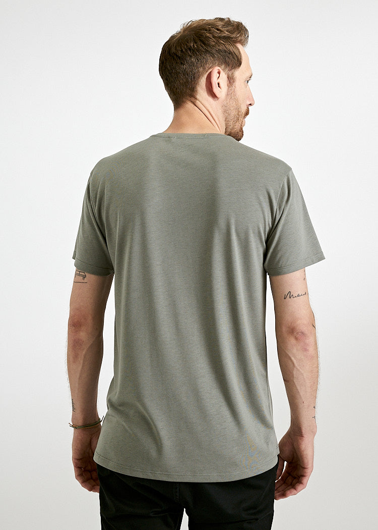 Wijld Woodshirt Alex T-Shirt Agave Green Regular Holz