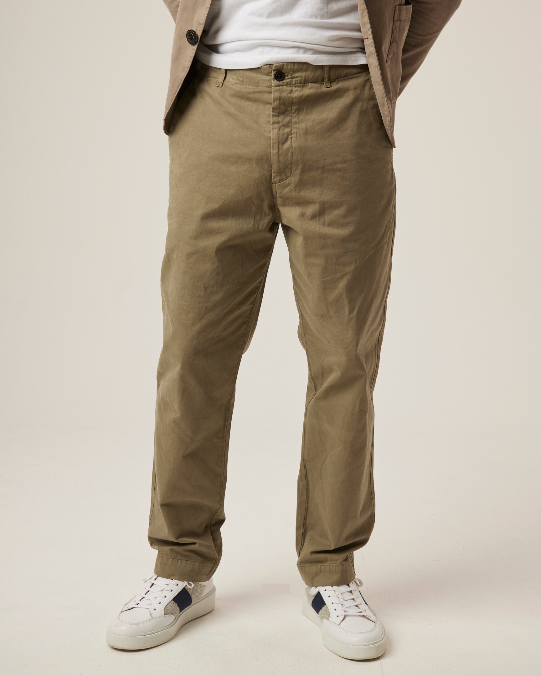 Peregrine Ashton Chino Hose Putty Baumwolle
