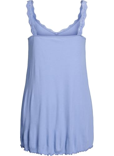 Zizzi Nachthemd Damen Spitze Baumwolle Modal Gr.42-60