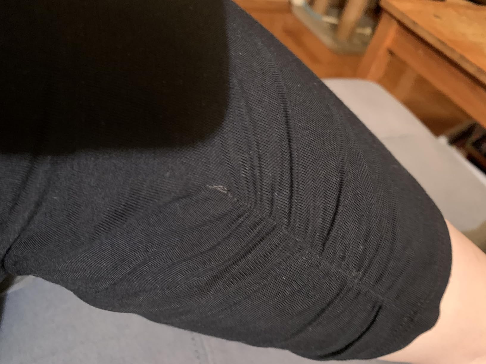 Zizzi 3/4 Leggings Viskose Stretch Rüsche Gr 46-48
