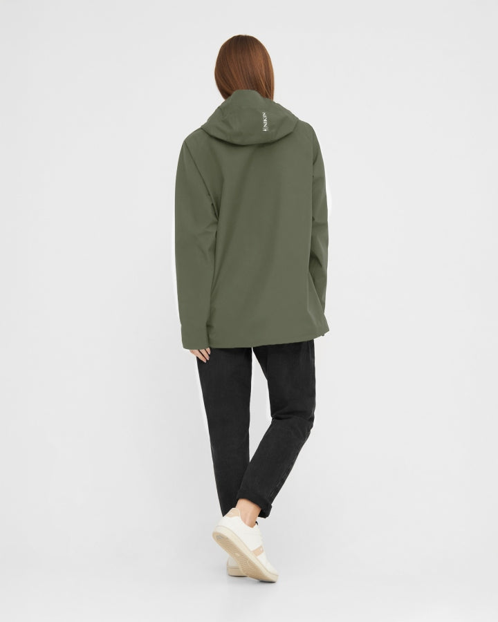 NIKIN TreeJacket Rain Regenjacke Damen Dark Olive Wasserdicht