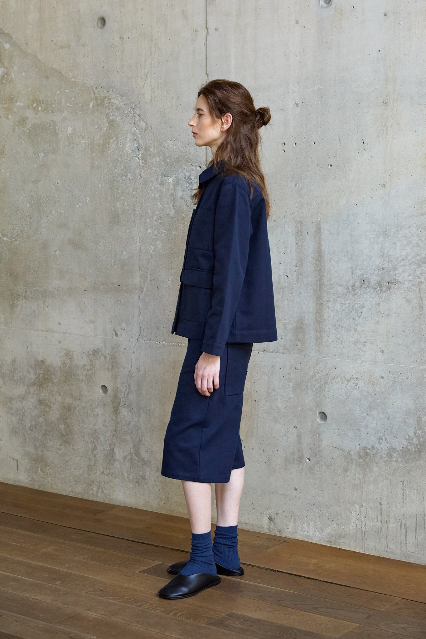 Christiane Strobel MARLENE Workwear Jacke Bio-Baumwolle Navy