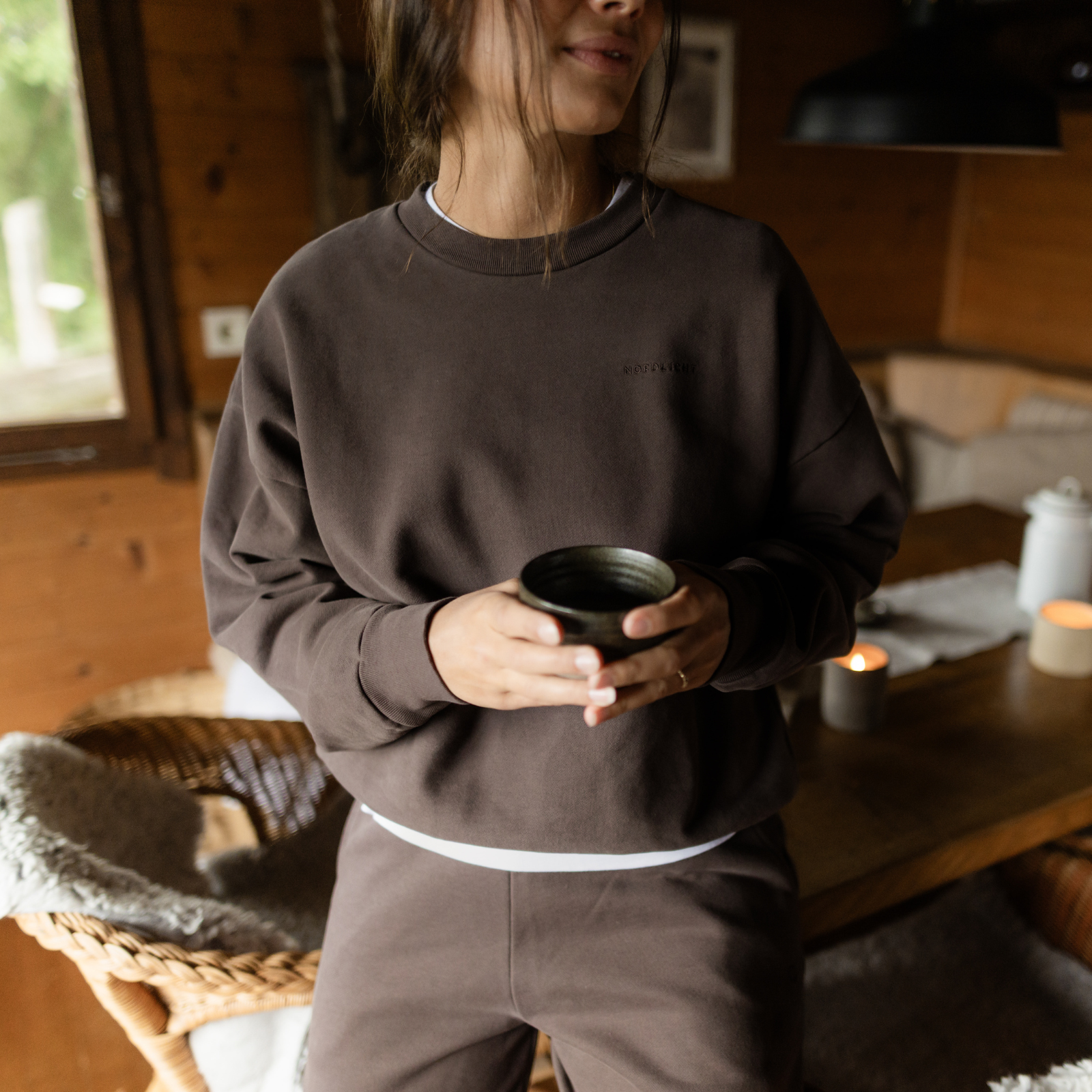 NORDLICHT Jonna Sweater Braun Pullover Bio weich