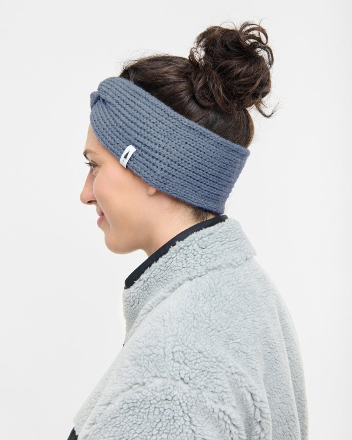 NIKIN TreeHeadband Stirnband Steel Blue Strick Damen