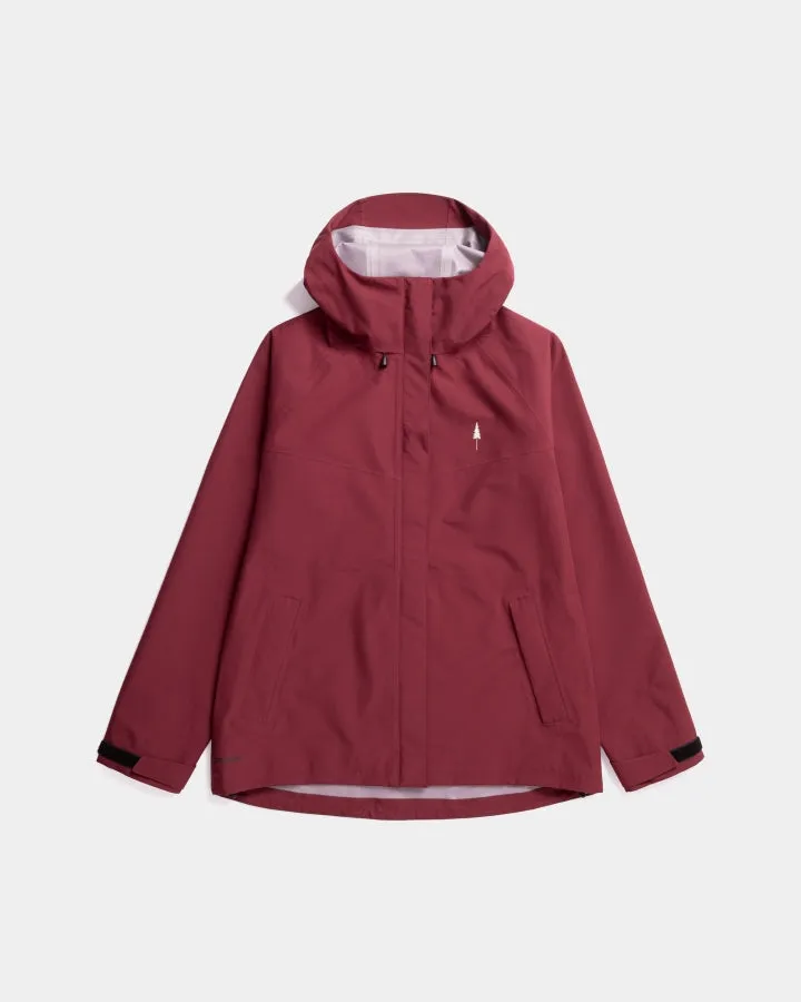 NIKIN TreeJacket Rain Women Regenjacke Burgundy Wasserdicht