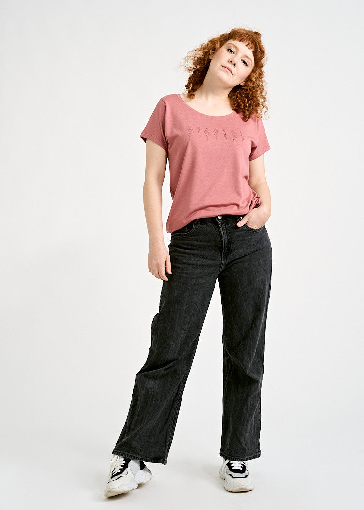 Wijld Lena T-Shirt Damen Bloom Print Relaxed Slim