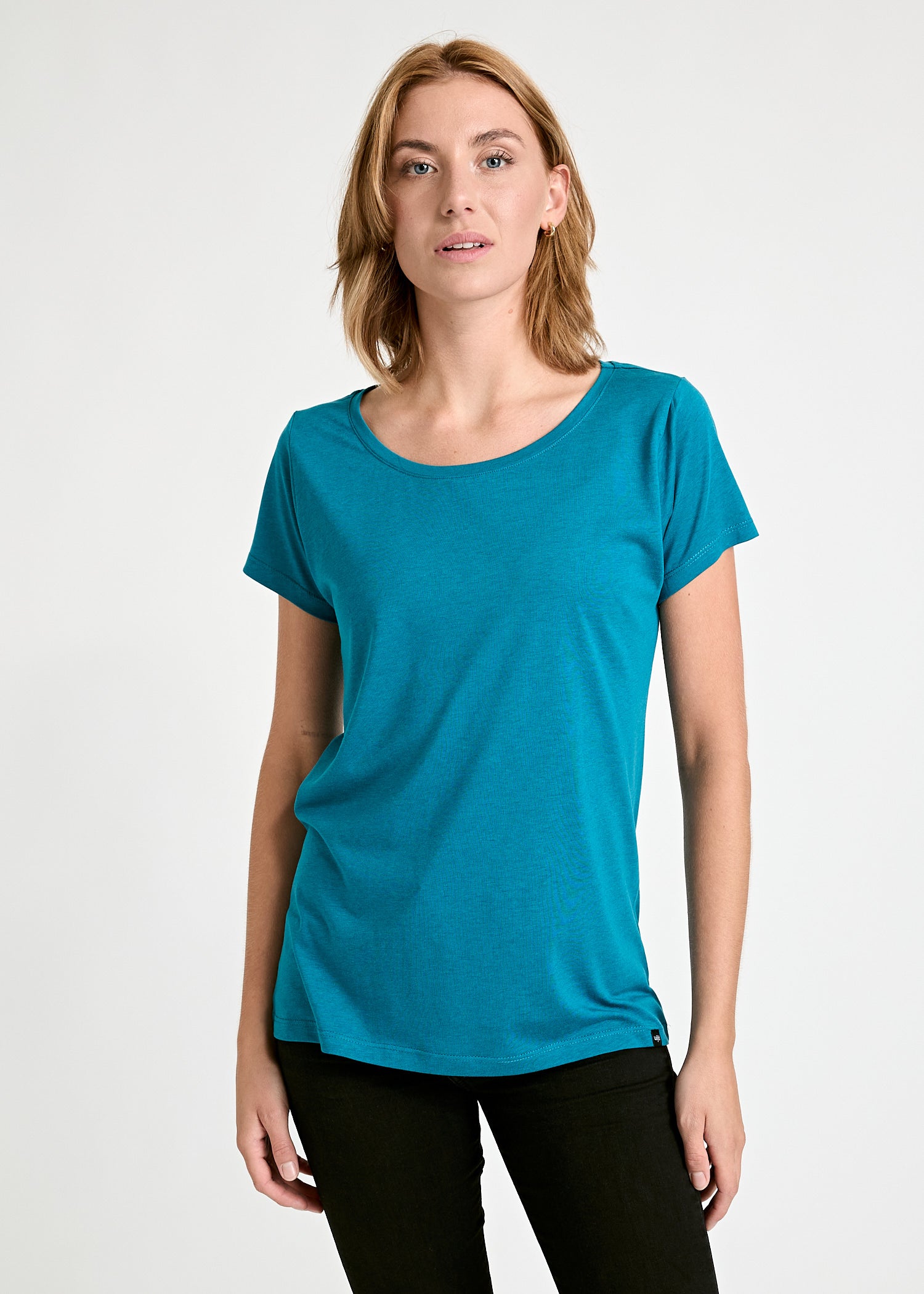 Wijld Woodshirt Lena Damen T-Shirt Petrol Holz