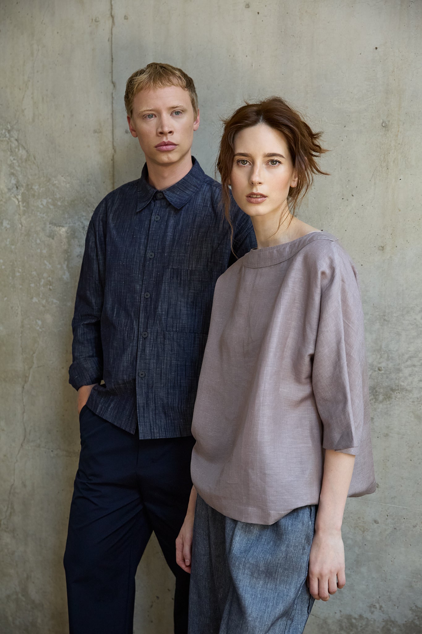 Christiane Strobel MARGEAUX Shirt Bluse Tencel-Leinen weit