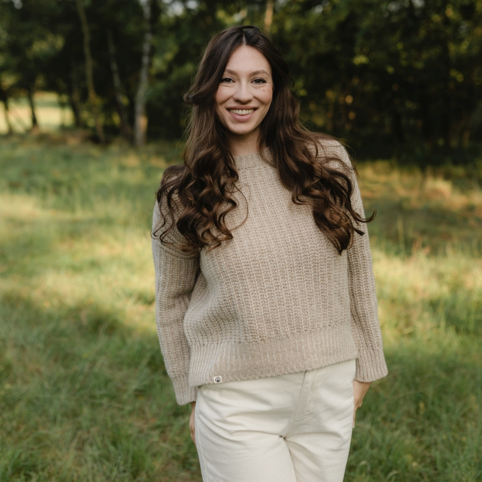 NORDLICHT Mara Wollpullover Natur Recyclingwolle