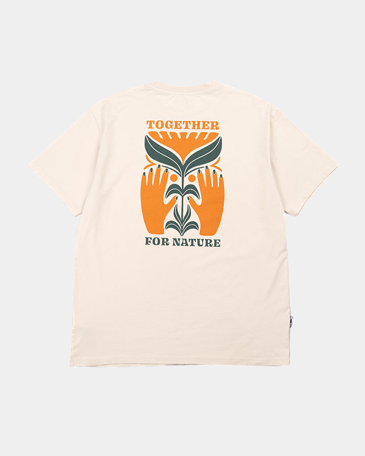 NIKIN TreeShirt TreePlanter T-Shirt Chalk Bio-Baumwolle