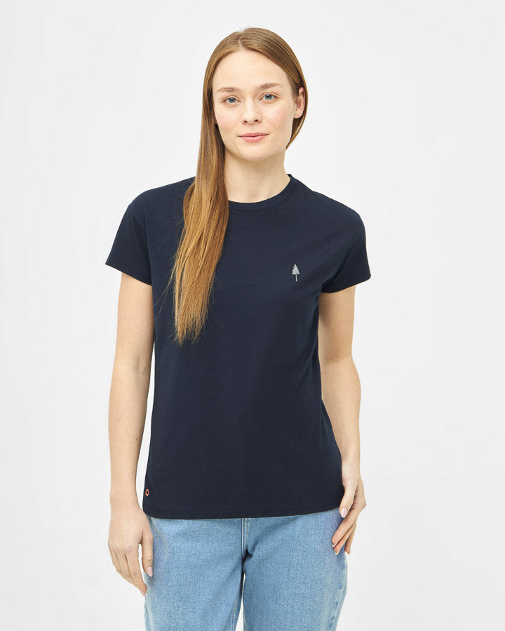 NIKIN TreeShirt Circular Women T-Shirt Dark Navy recycelbar