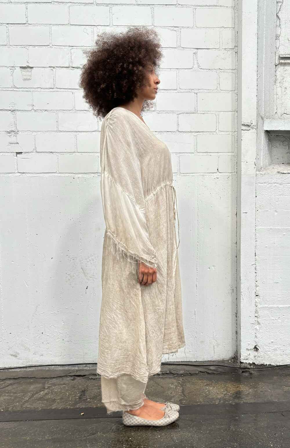 Sanctamuerte Abiti Scollo V Kleid Langarm