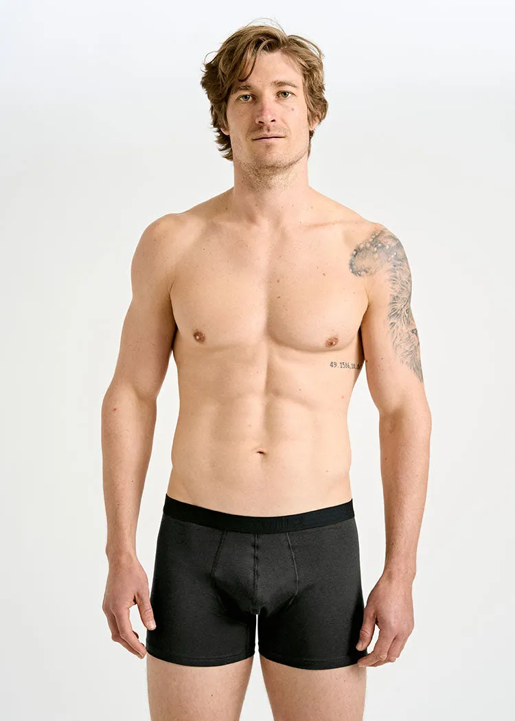 Wijld Manny Boxershorts Herren Anthrazit Holz