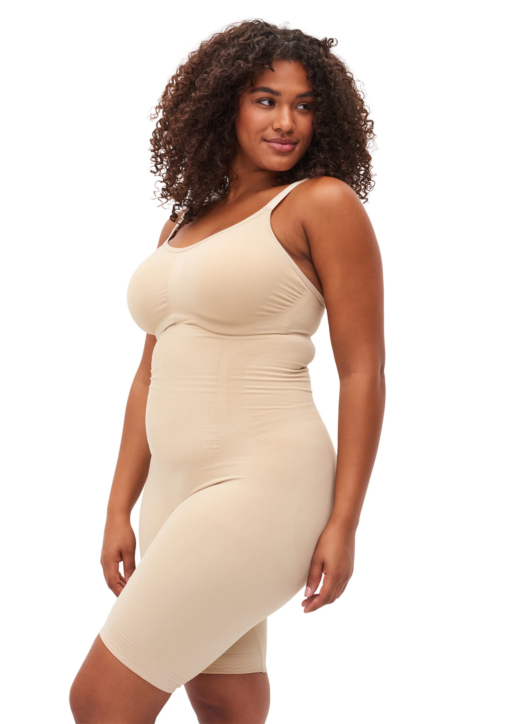 Zizzi Shapewear Overall Damen formend nahtlos mit Trägern