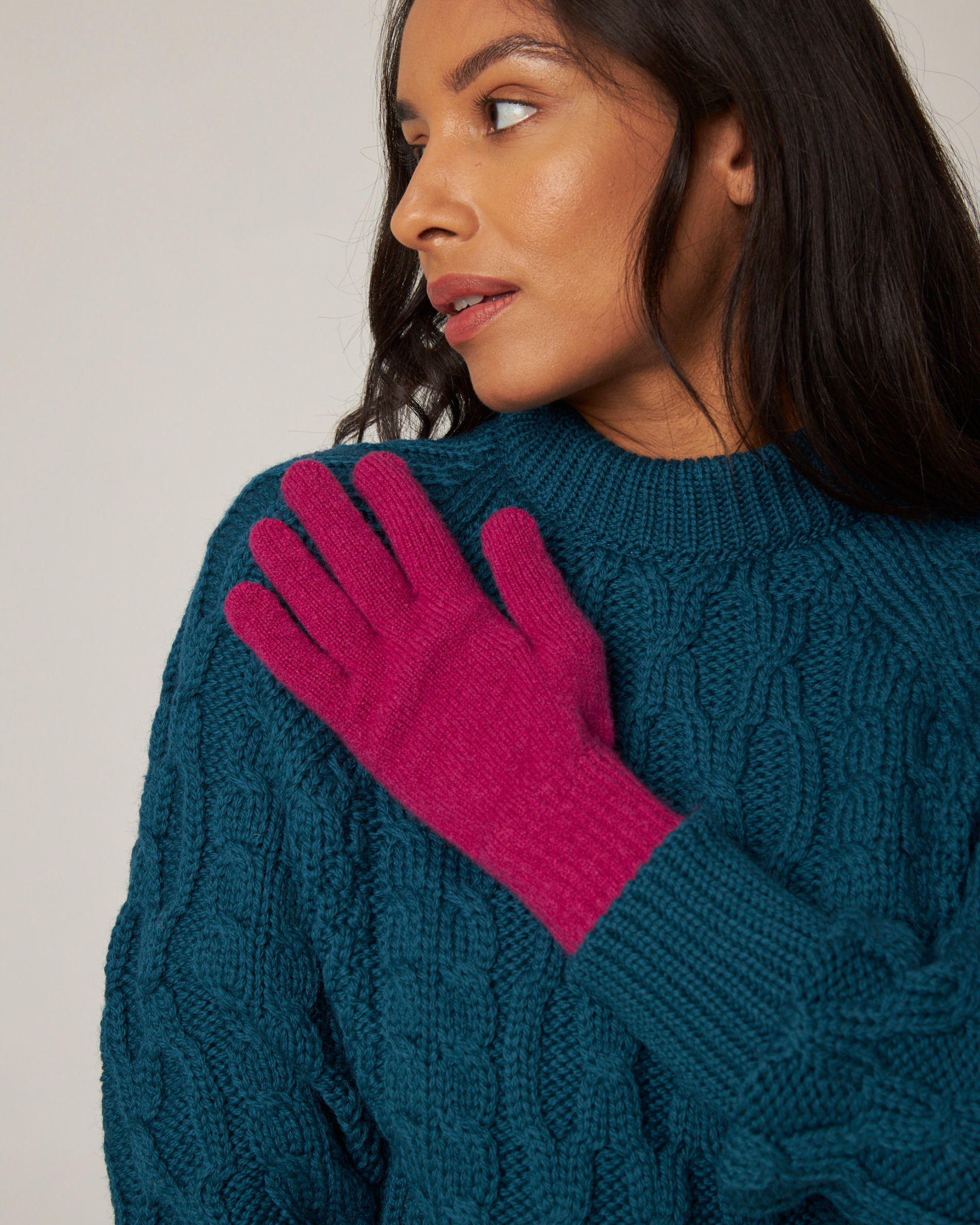 Peregrine Lundy Handschuhe Grau Lammwolle