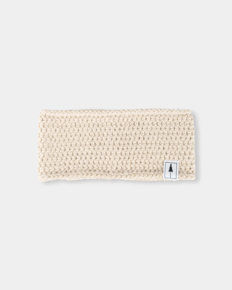 NIKIN TreeHeadband Knitted Fleece Beige Stirnband Baumwolle