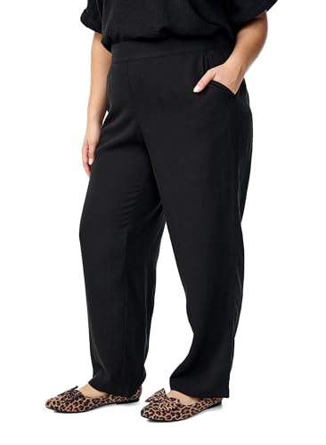 Zizzi Trousers Leinenhose Große Größen 42-60 Taschen