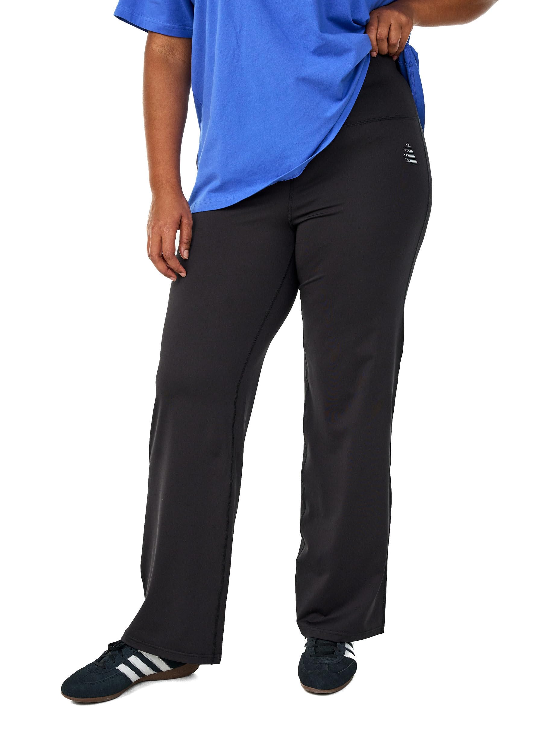 Zizzi Activewear Trainingshose Flared High Waist 46-48