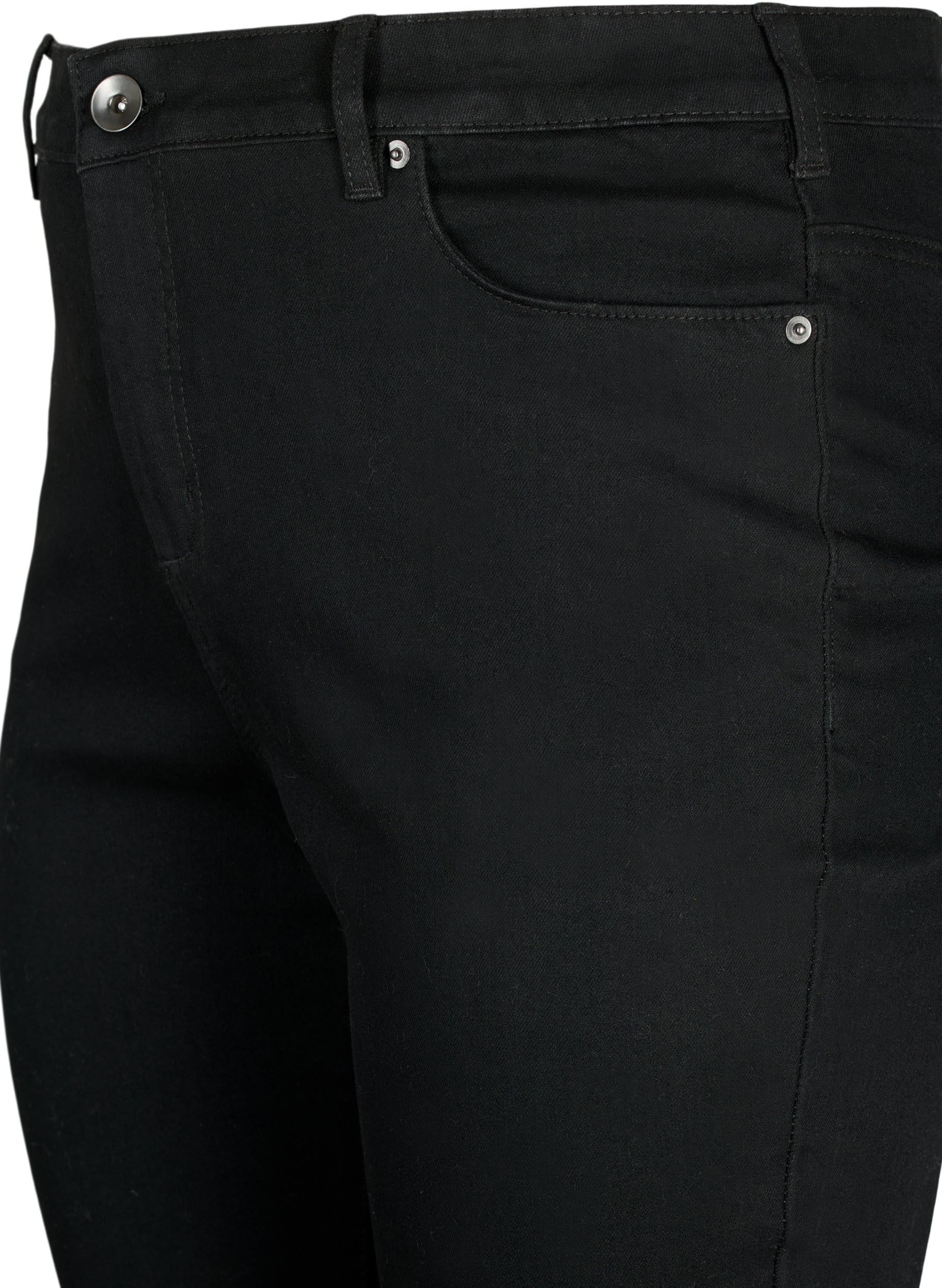 Zizzi Amy Jeans Extra Slim Hohe Taille Schwarz 50W/30L