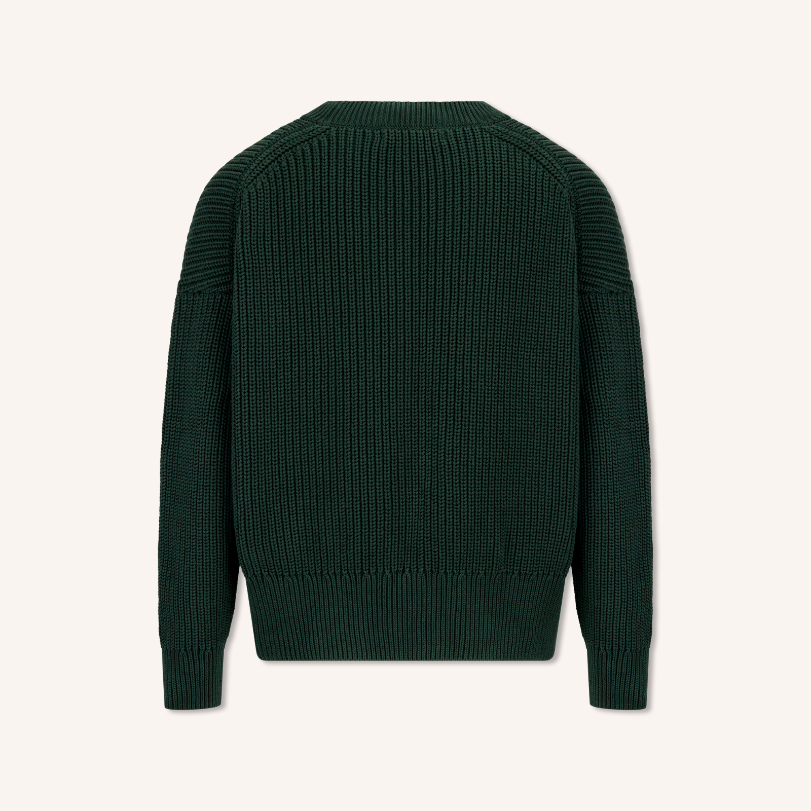 NORDLICHT Mara Grobstrick Pullover Waldgrün Oversize
