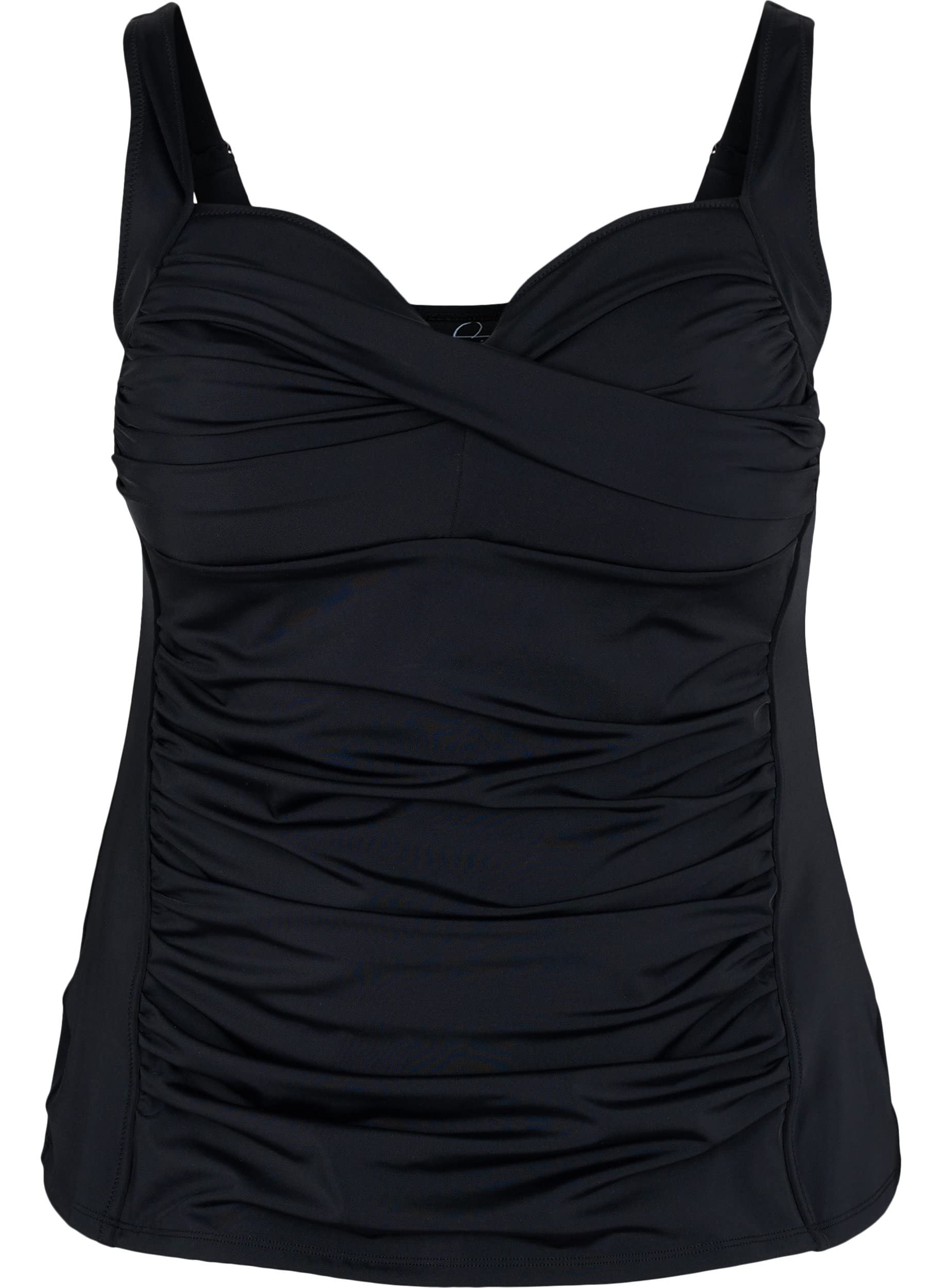 Zizzi Swim Tankini Bademode Top Schwarz 46-48