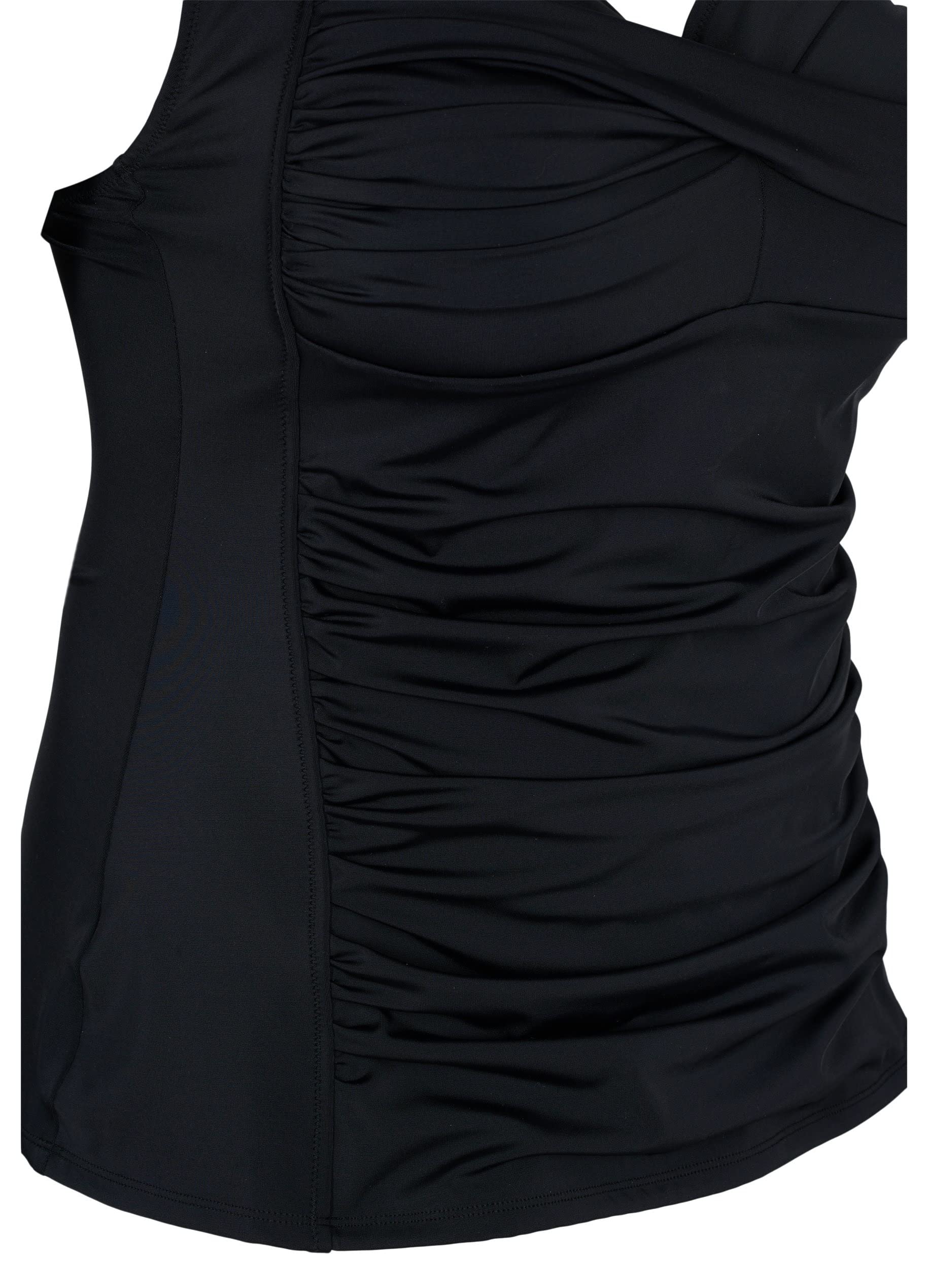 Zizzi Swim Tankini Bademode Top Schwarz 46-48