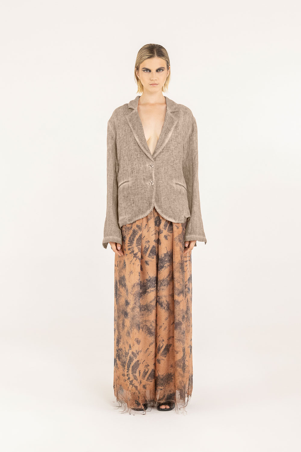 Sanctamuerte Capispalla Blazer Regular Leinen