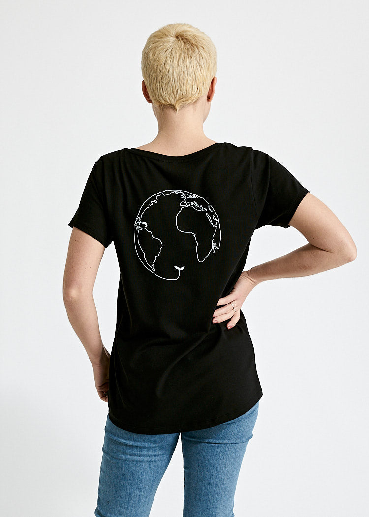 Wijld A Wijld World WoodShirt Damen T-Shirt Print