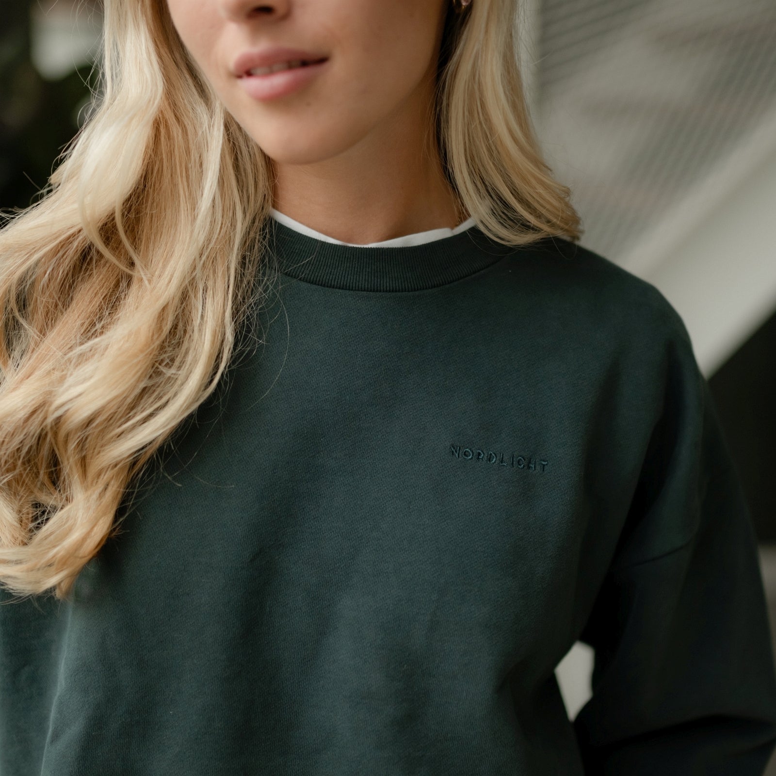NORDLICHT Jonna Sweater Grün Bio-Baumwolle