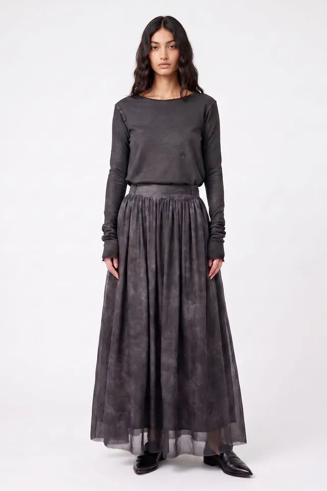 Sanctamuerte Pantaloni Hose Samt Elastikbund