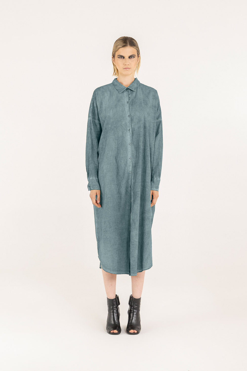 Sanctamuerte Camicie Camicia Langarm Bluse Baumwoll-Voile